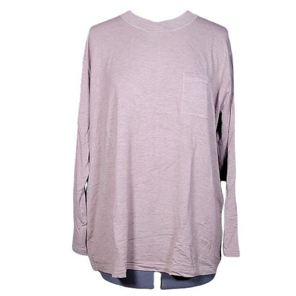 NWOT Isaac Mizrahi Live! SOHO French Terry Relaxed Knit Top Sz S